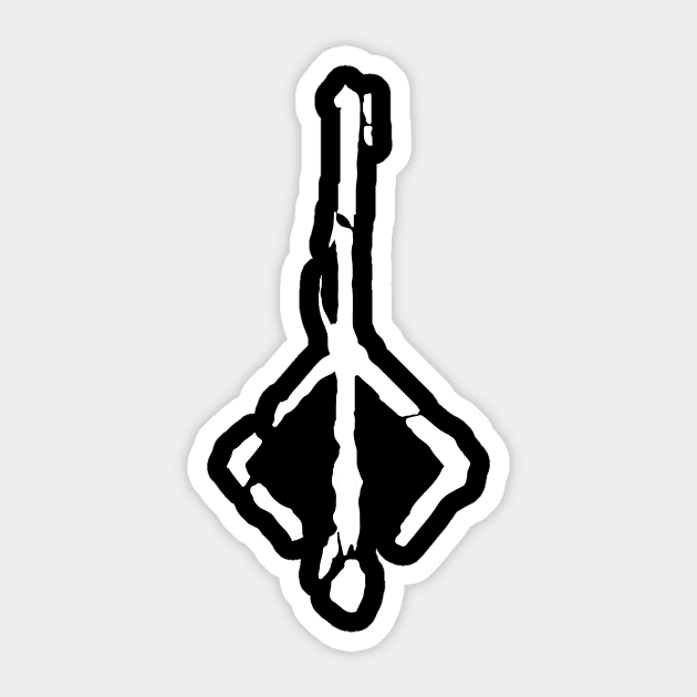 The Hunter's Mark - Bloodborne Sticker by kvothewordslinger